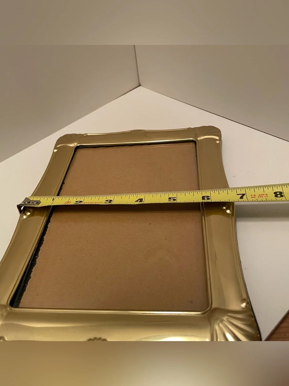 Vintage Brass Gold Tone Photo Frame Ornate 5